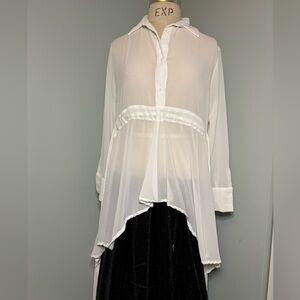 Hi-Lo Chiffon Blouse